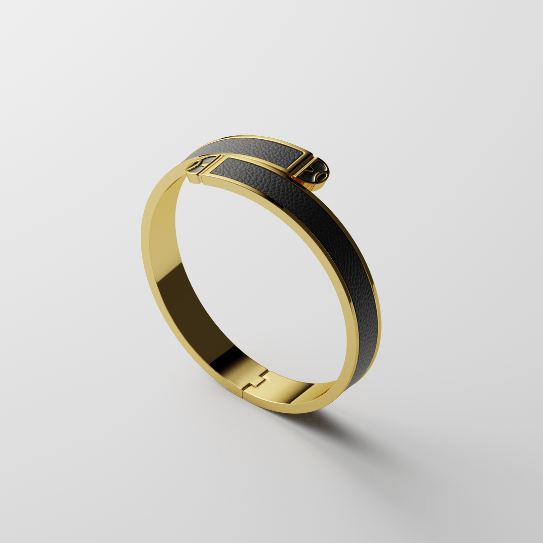 Ngao Bracelet - 14K Gold Plated | Genuine Leather