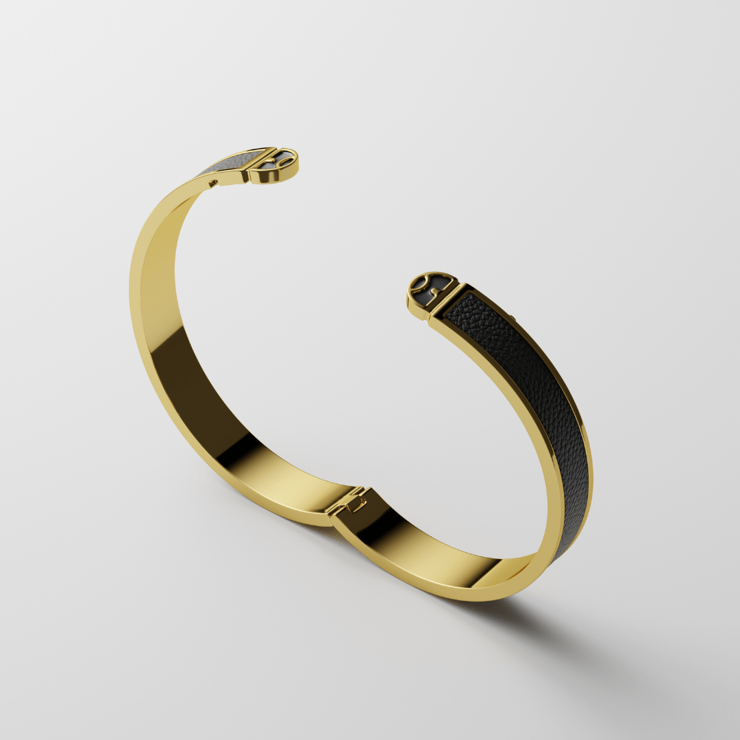 Ngao Bracelet - 14K Gold Plated | Genuine Leather
