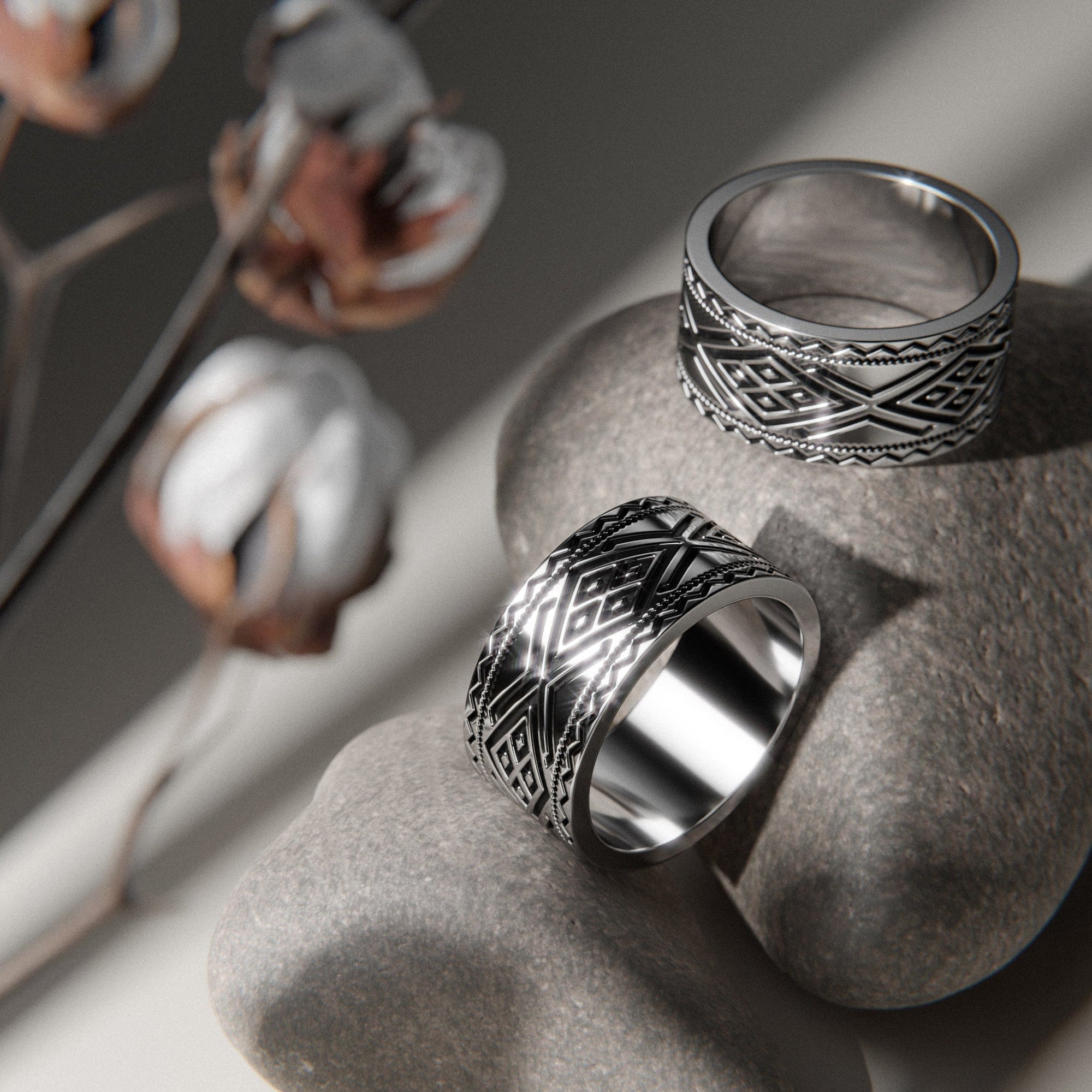 Dorze Tibeb Ring - Sterling Silver (UNISEX)