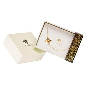 Yenaé 14K Gold Plated Lalibela Cross Necklace in a Gift-ready Package