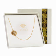 Yenaé 14K Gold Plated Axum Cross Necklace in a Gift-ready Package