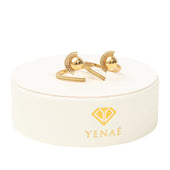 Yenae 14K real gold plated Tsirur Ring displayed on package.